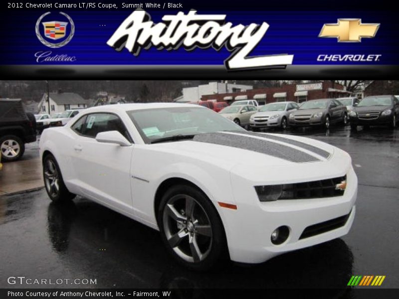 Summit White / Black 2012 Chevrolet Camaro LT/RS Coupe