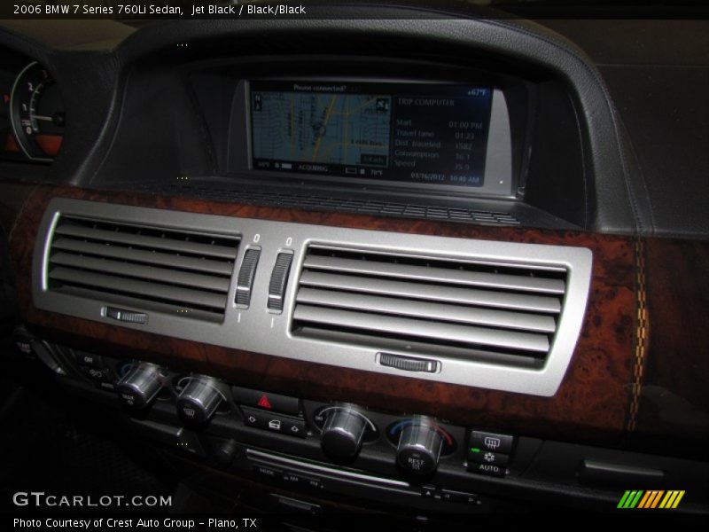 Jet Black / Black/Black 2006 BMW 7 Series 760Li Sedan