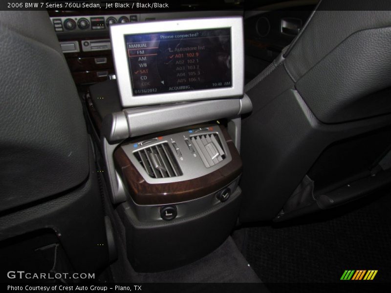 Jet Black / Black/Black 2006 BMW 7 Series 760Li Sedan