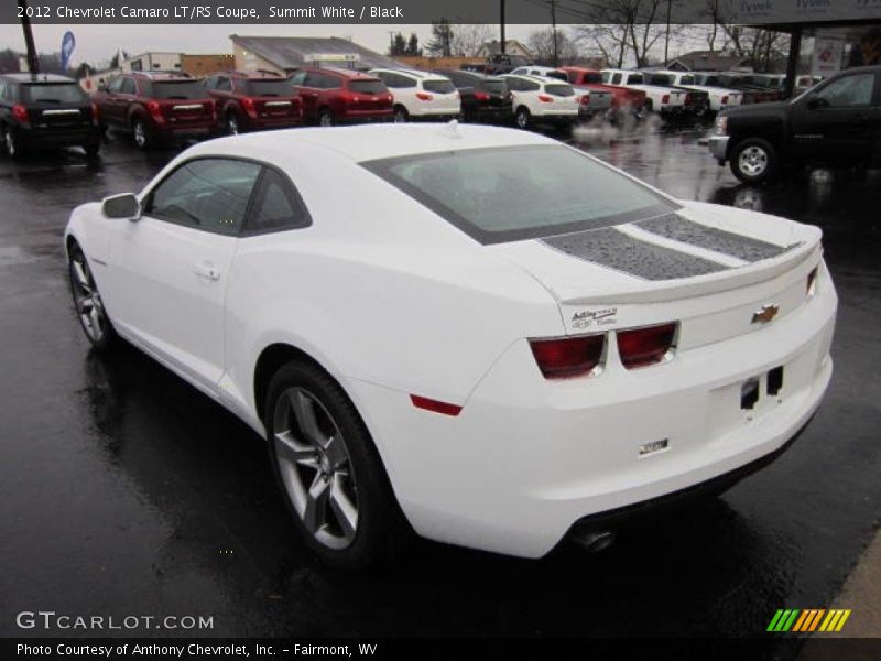 Summit White / Black 2012 Chevrolet Camaro LT/RS Coupe