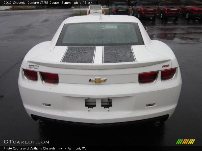 Summit White / Black 2012 Chevrolet Camaro LT/RS Coupe