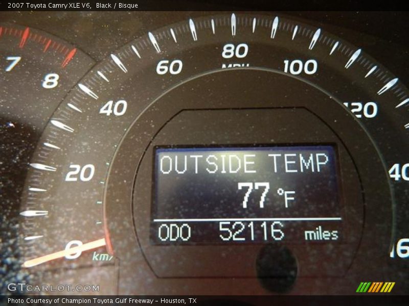 Black / Bisque 2007 Toyota Camry XLE V6