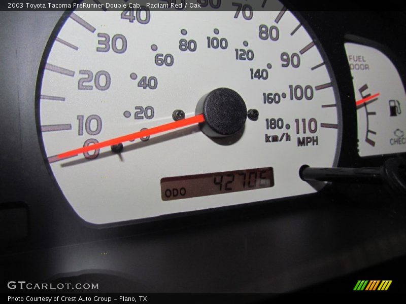 Radiant Red / Oak 2003 Toyota Tacoma PreRunner Double Cab
