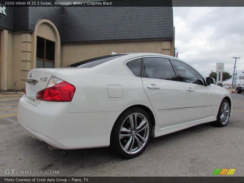 Moonlight White / Graphite Black 2009 Infiniti M 35 S Sedan