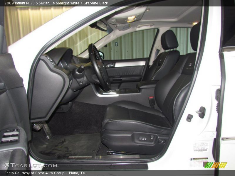 Moonlight White / Graphite Black 2009 Infiniti M 35 S Sedan