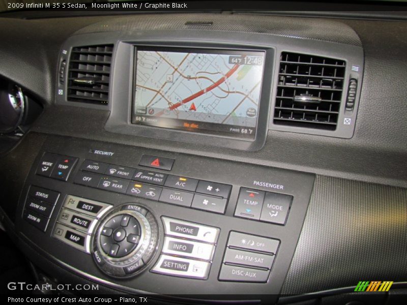 Moonlight White / Graphite Black 2009 Infiniti M 35 S Sedan