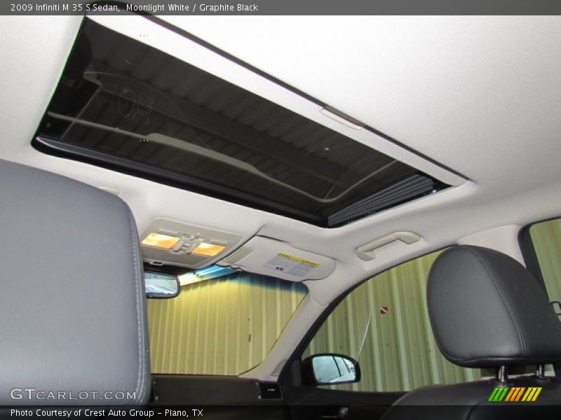 Moonlight White / Graphite Black 2009 Infiniti M 35 S Sedan