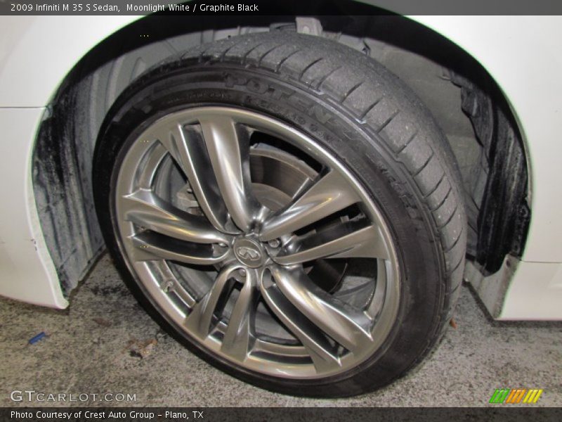 Moonlight White / Graphite Black 2009 Infiniti M 35 S Sedan