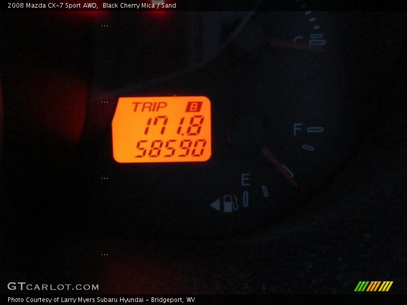 Black Cherry Mica / Sand 2008 Mazda CX-7 Sport AWD