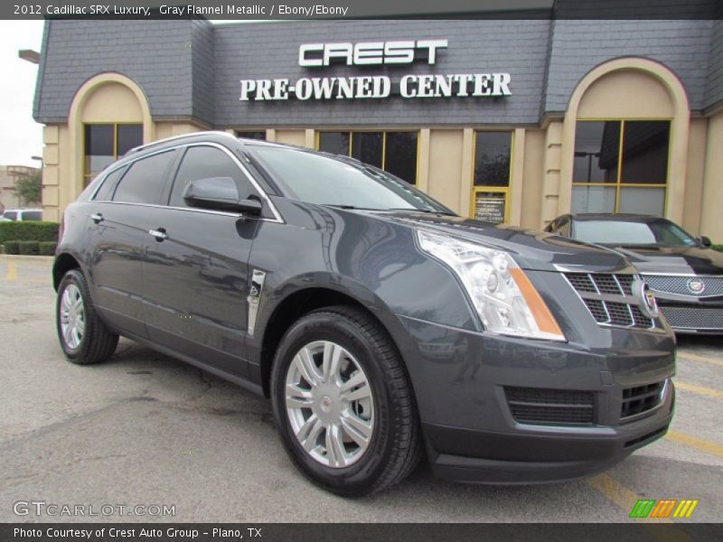 Gray Flannel Metallic / Ebony/Ebony 2012 Cadillac SRX Luxury