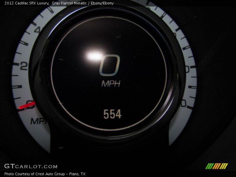 Gray Flannel Metallic / Ebony/Ebony 2012 Cadillac SRX Luxury