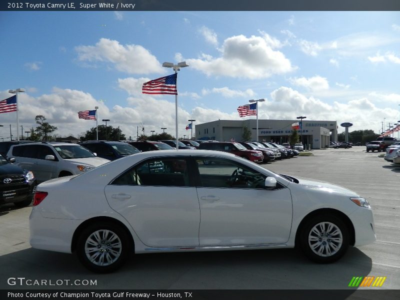 Super White / Ivory 2012 Toyota Camry LE