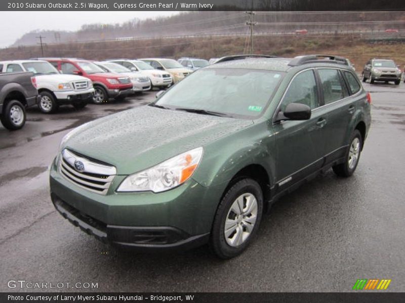 Cypress Green Pearl / Warm Ivory 2010 Subaru Outback 2.5i Wagon