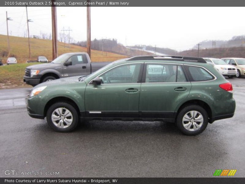 Cypress Green Pearl / Warm Ivory 2010 Subaru Outback 2.5i Wagon