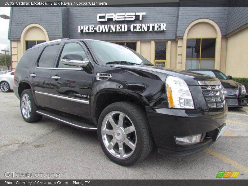 Black Raven / Cocoa/Cashmere 2009 Cadillac Escalade
