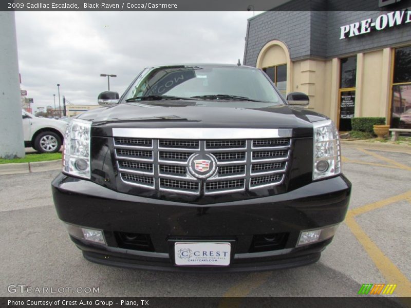 Black Raven / Cocoa/Cashmere 2009 Cadillac Escalade