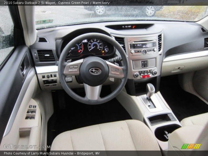 Cypress Green Pearl / Warm Ivory 2010 Subaru Outback 2.5i Wagon