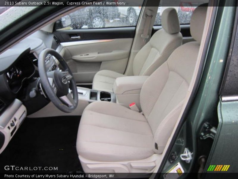 Cypress Green Pearl / Warm Ivory 2010 Subaru Outback 2.5i Wagon