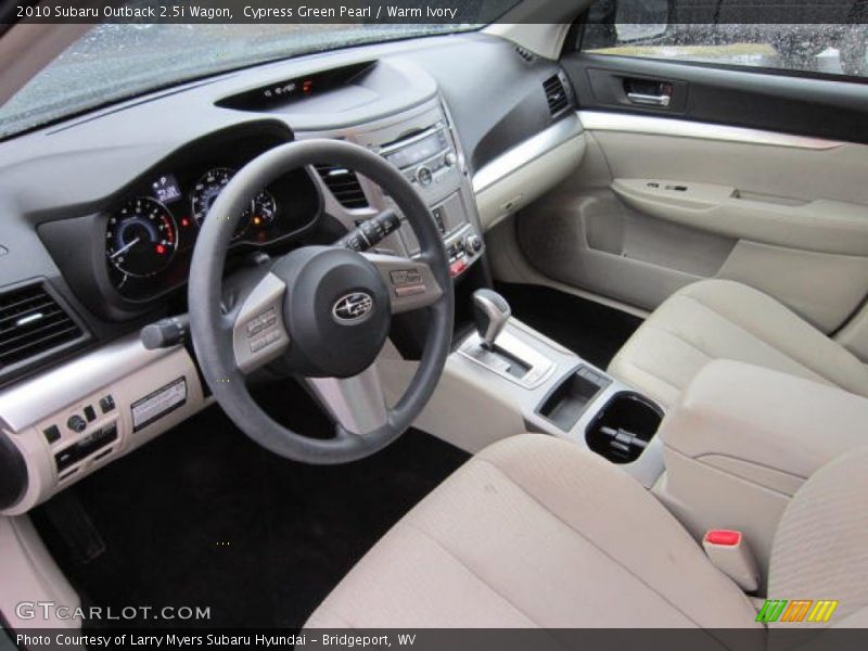Cypress Green Pearl / Warm Ivory 2010 Subaru Outback 2.5i Wagon