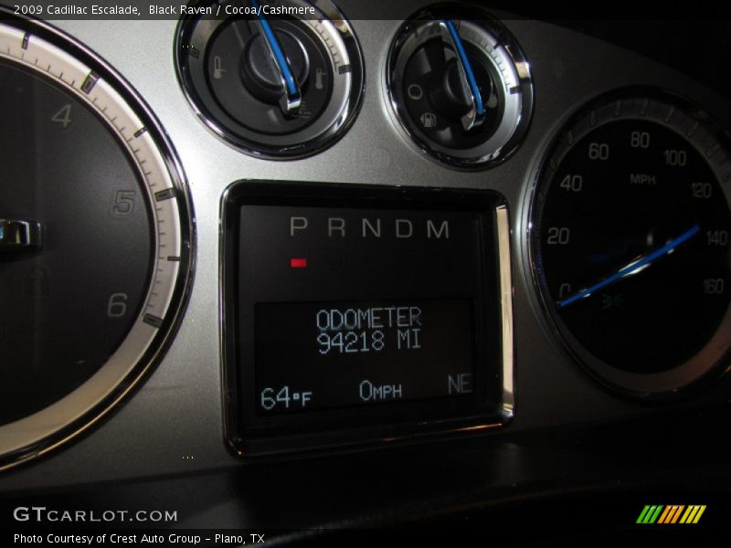 Black Raven / Cocoa/Cashmere 2009 Cadillac Escalade