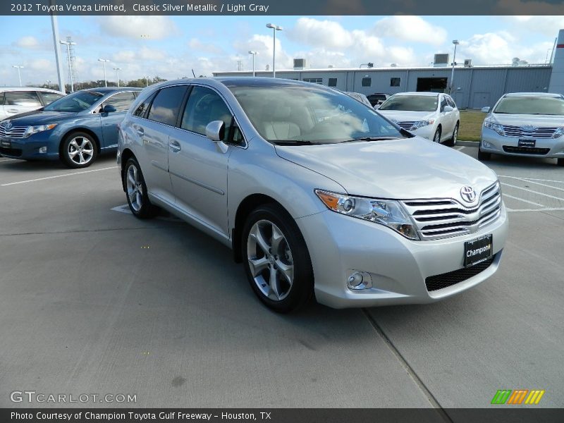 Classic Silver Metallic / Light Gray 2012 Toyota Venza Limited