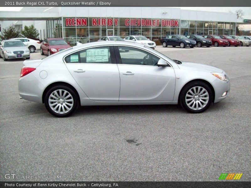 Quicksilver Metallic / Ebony 2011 Buick Regal CXL Turbo
