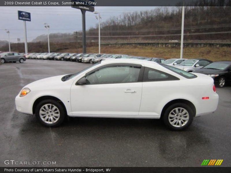 Summit White / Gray 2009 Chevrolet Cobalt LS Coupe