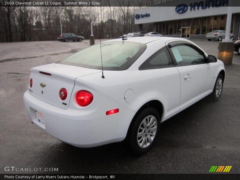 Summit White / Gray 2009 Chevrolet Cobalt LS Coupe