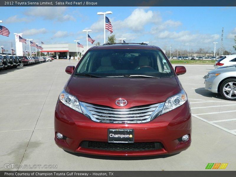 Salsa Red Pearl / Bisque 2012 Toyota Sienna Limited