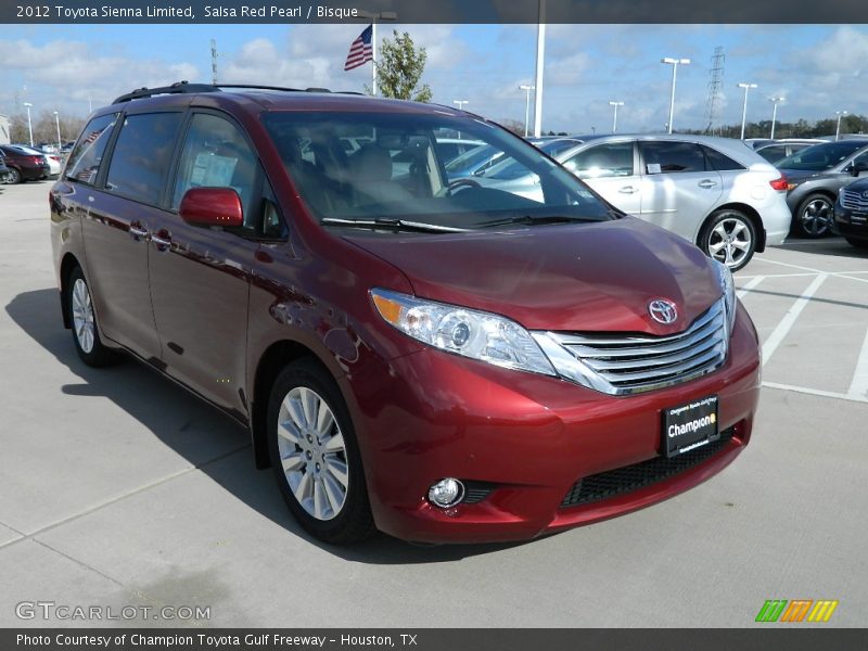 Salsa Red Pearl / Bisque 2012 Toyota Sienna Limited