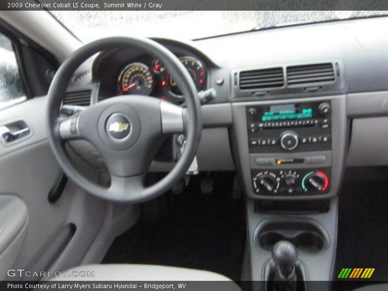 Summit White / Gray 2009 Chevrolet Cobalt LS Coupe