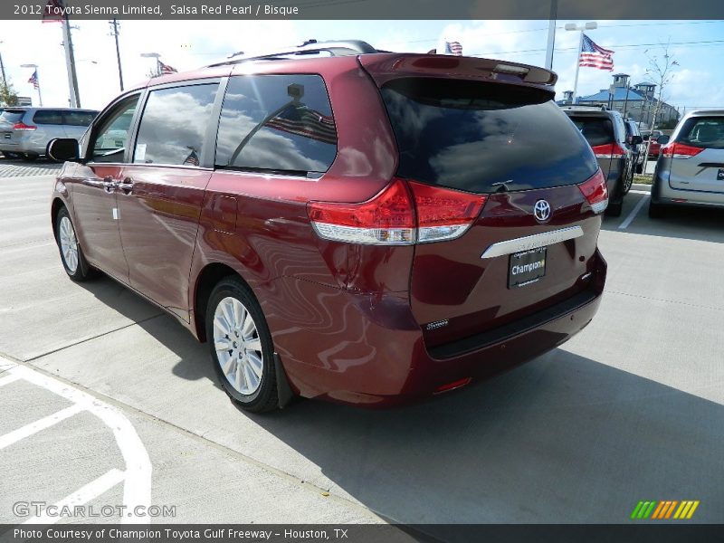 Salsa Red Pearl / Bisque 2012 Toyota Sienna Limited