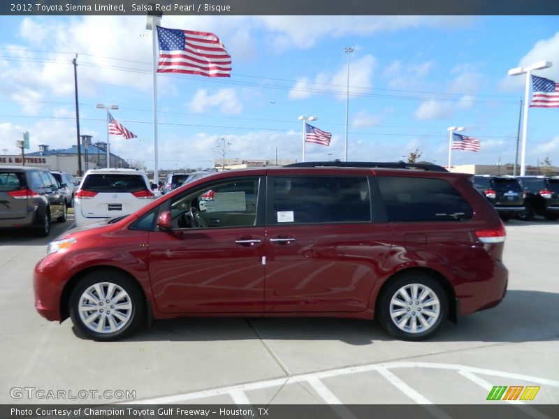 Salsa Red Pearl / Bisque 2012 Toyota Sienna Limited