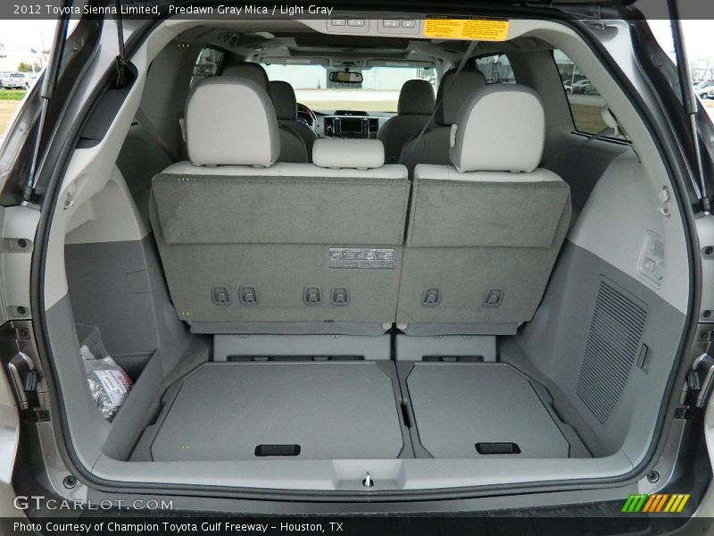 Predawn Gray Mica / Light Gray 2012 Toyota Sienna Limited