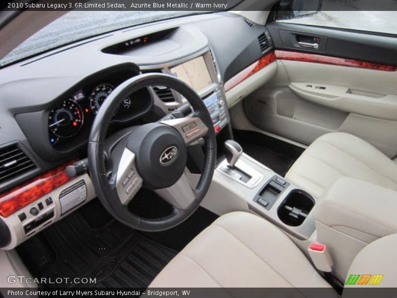 2010 Legacy 3.6R Limited Sedan Warm Ivory Interior