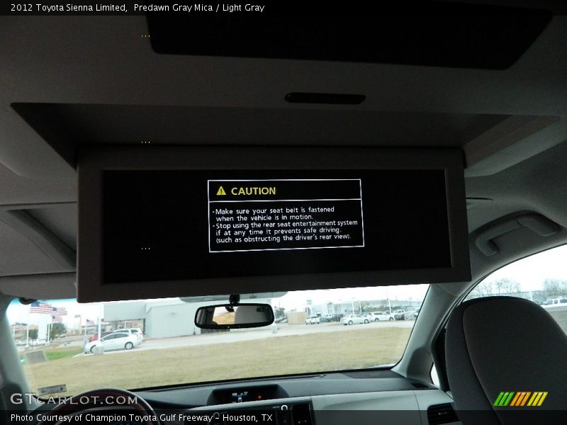 Predawn Gray Mica / Light Gray 2012 Toyota Sienna Limited