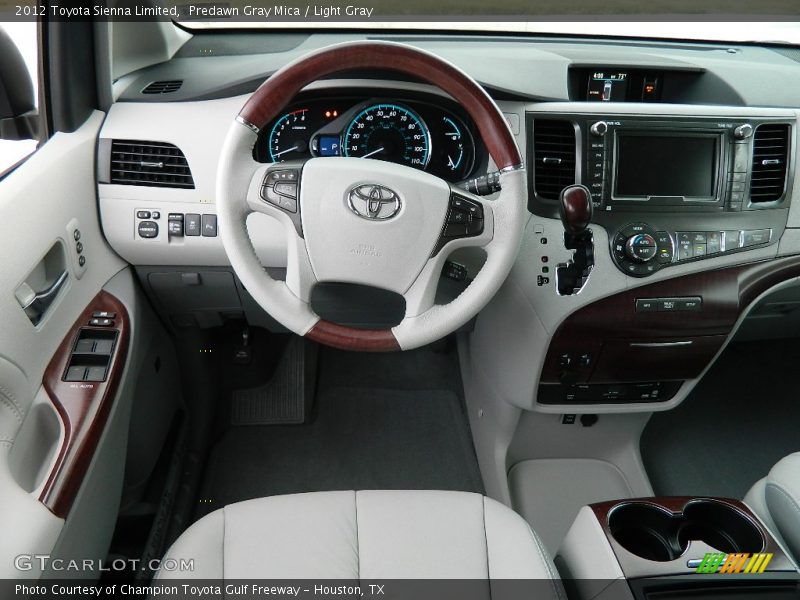 Predawn Gray Mica / Light Gray 2012 Toyota Sienna Limited