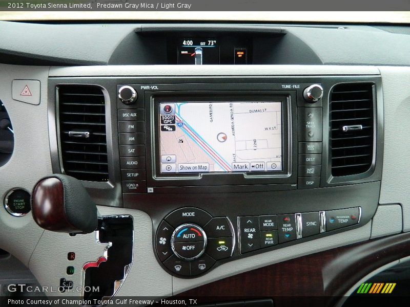 Predawn Gray Mica / Light Gray 2012 Toyota Sienna Limited