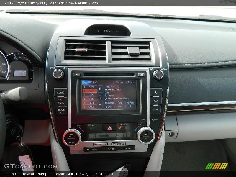 Magnetic Gray Metallic / Ash 2012 Toyota Camry XLE