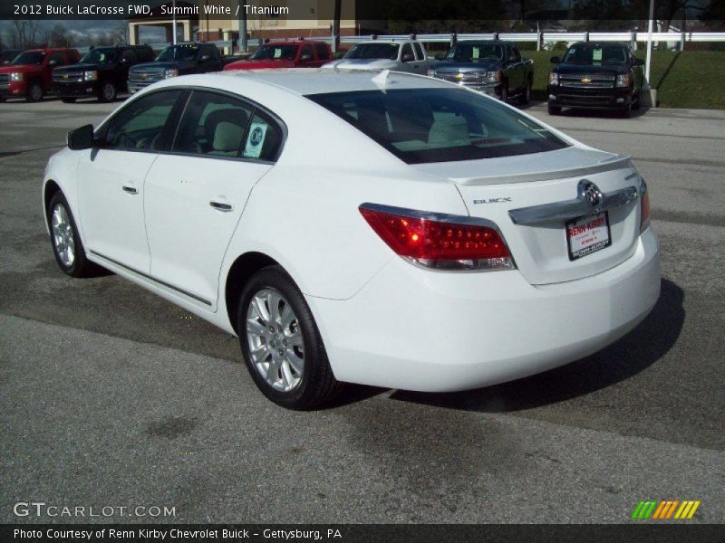 Summit White / Titanium 2012 Buick LaCrosse FWD