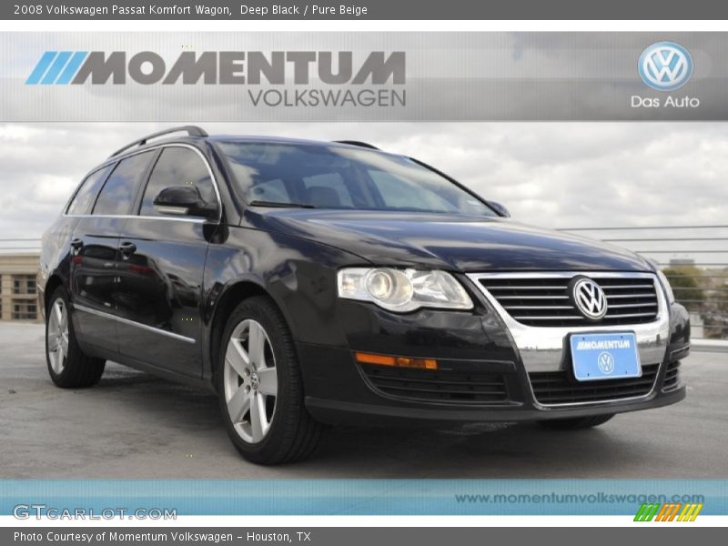 Deep Black / Pure Beige 2008 Volkswagen Passat Komfort Wagon