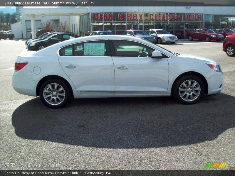 Summit White / Titanium 2012 Buick LaCrosse FWD