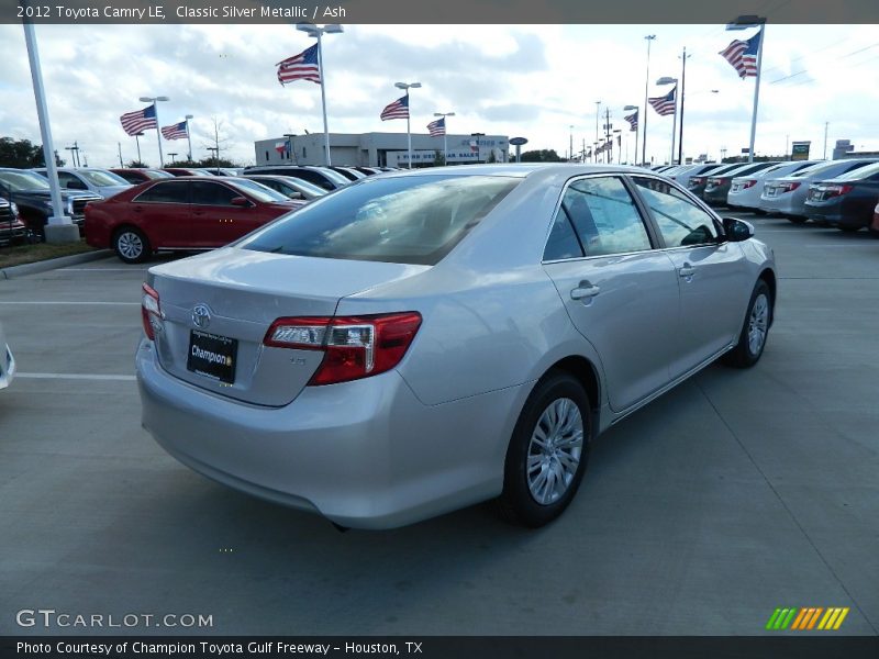 Classic Silver Metallic / Ash 2012 Toyota Camry LE
