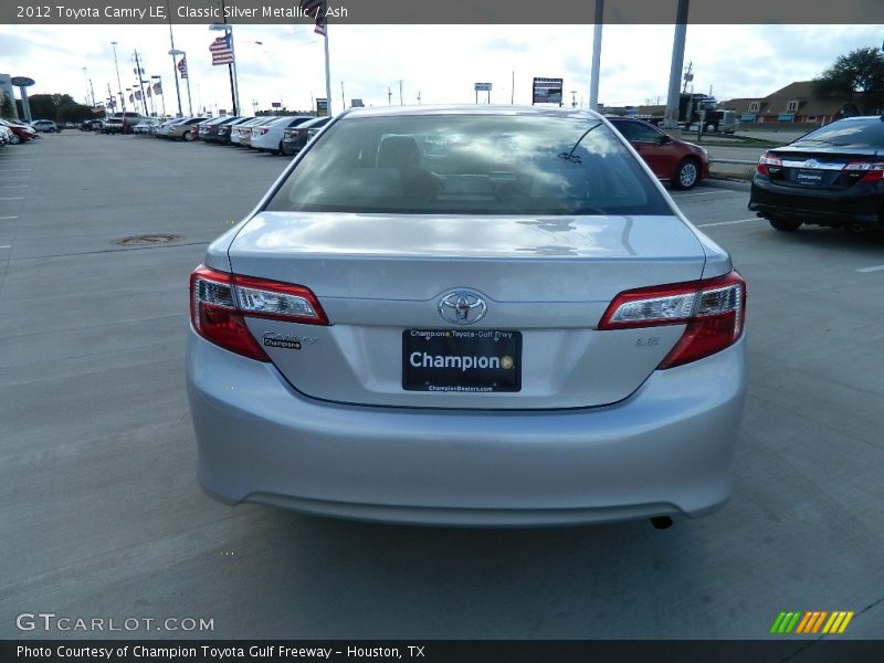 Classic Silver Metallic / Ash 2012 Toyota Camry LE