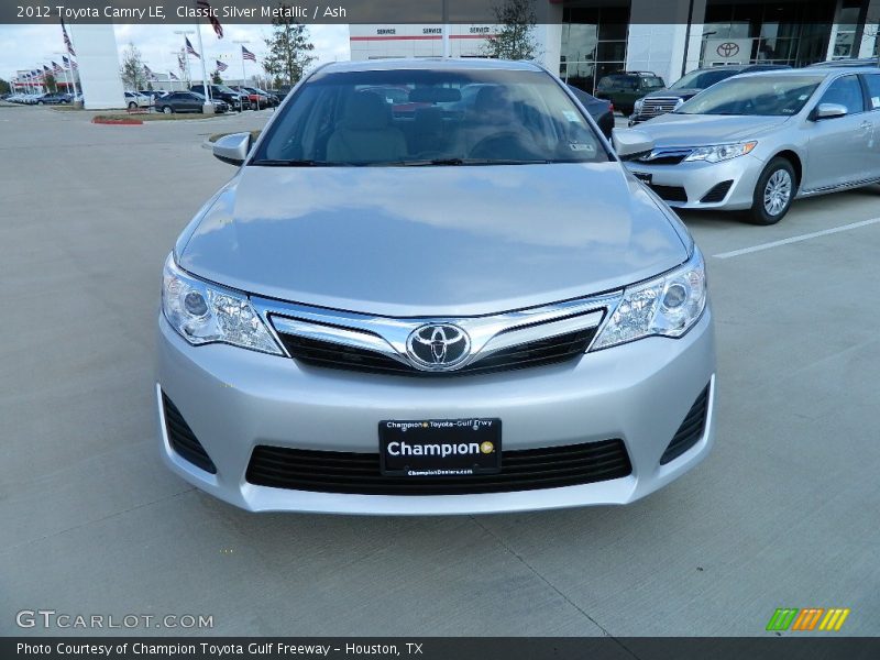 Classic Silver Metallic / Ash 2012 Toyota Camry LE