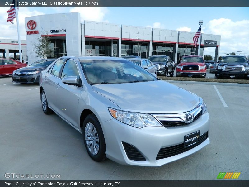 Classic Silver Metallic / Ash 2012 Toyota Camry LE