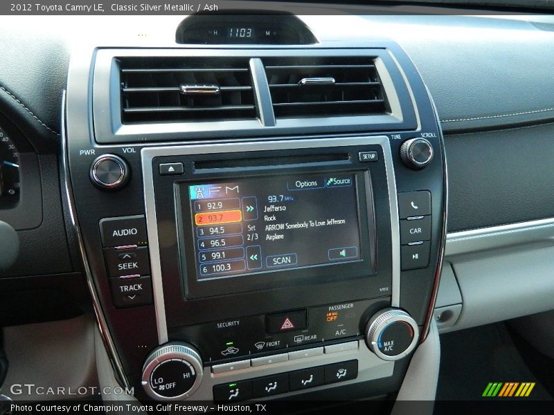 Classic Silver Metallic / Ash 2012 Toyota Camry LE