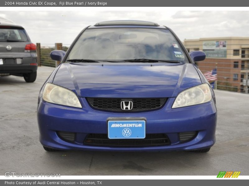 Fiji Blue Pearl / Ivory Beige 2004 Honda Civic EX Coupe