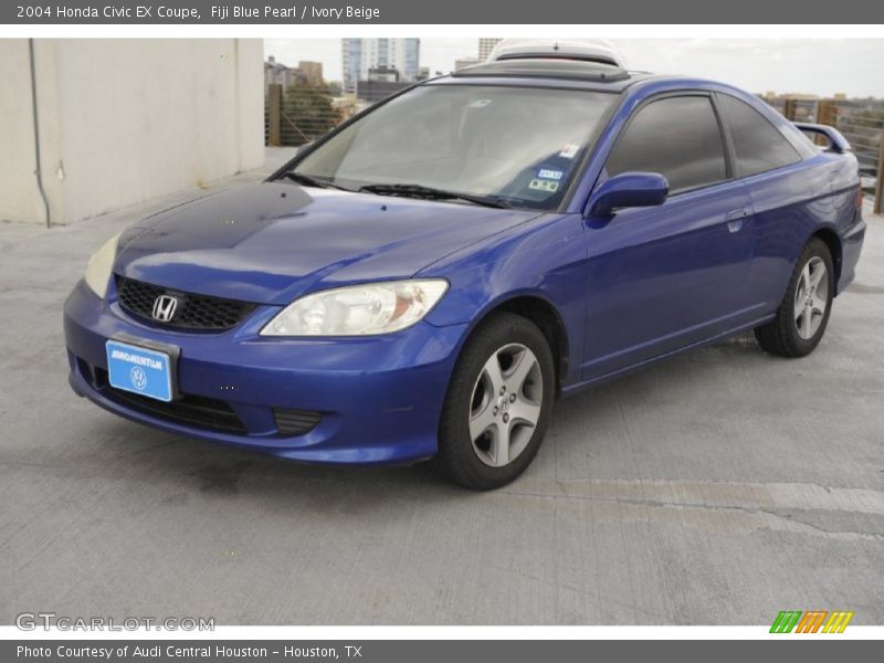 Fiji Blue Pearl / Ivory Beige 2004 Honda Civic EX Coupe