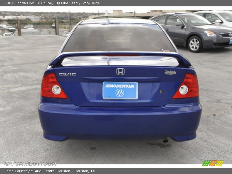 Fiji Blue Pearl / Ivory Beige 2004 Honda Civic EX Coupe